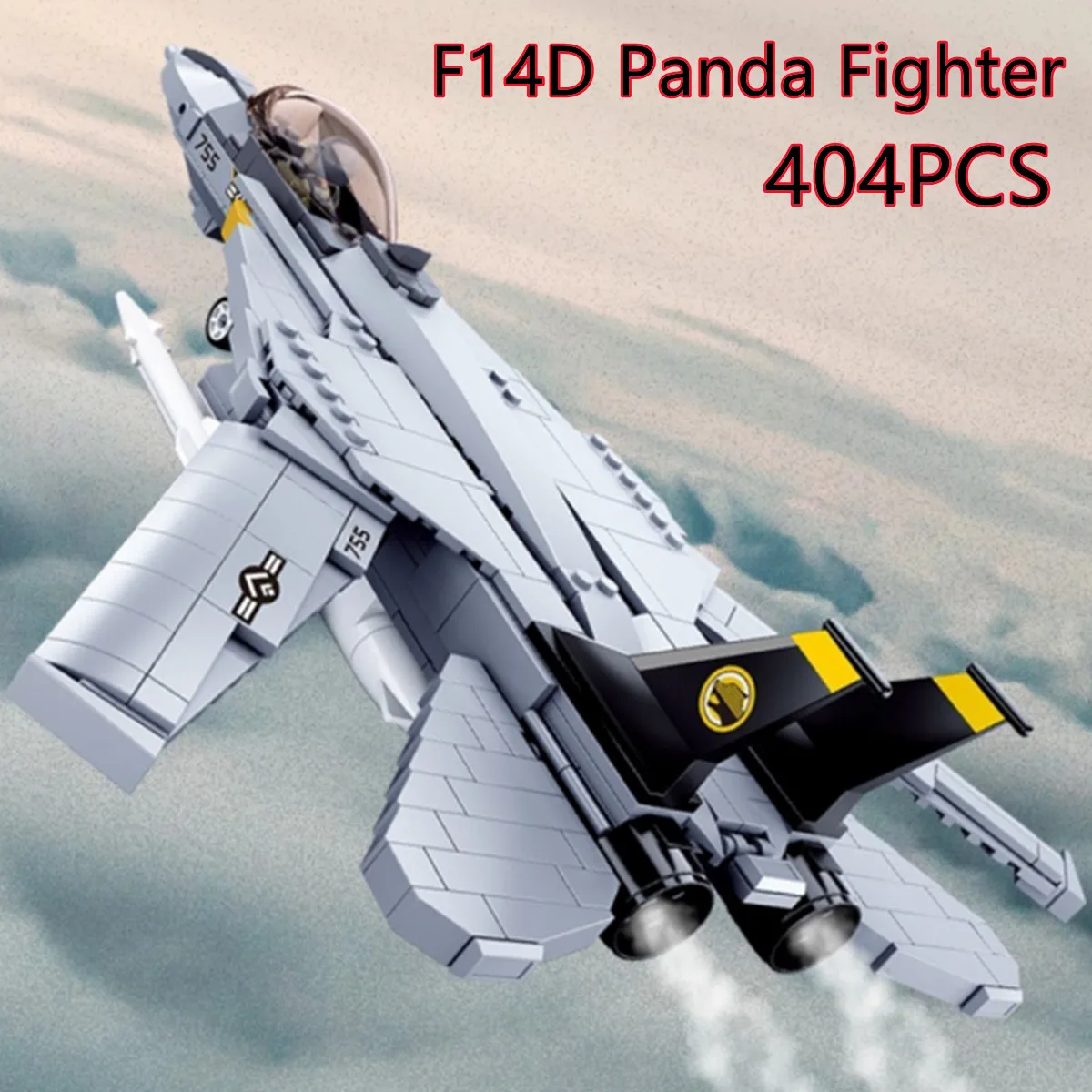 Play Sluban Building Block Play A Model F14D Fighter 404PCS Bricks B0755 Compatb - £60.27 GBP