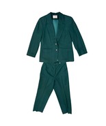 Vintage Pendleton Jungle Green Wool Blazer Trousers Pant Suit Size 2-4 P... - $67.56 CAD