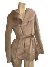 New $189 Women’s Bebe Jacket Size M Medium Zip/tie Waist, Pockets Hood - £100.76 GBP