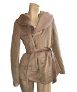 New $189 Women’s Bebe Jacket Size M Medium Zip/tie Waist, Pockets Hood - £100.15 GBP