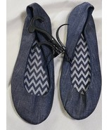 Ju Hui Footwear Blue Fabric Ballet Flat Slip On Shoes Women&#39;s Size 7 US - €21,87 EUR
