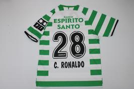 sporting lisbon jersey 2003 2004 shirt cristiano ronaldo short sleeve  - £65.76 GBP