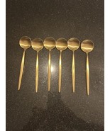 Cutipol Moon Matte Gold Flatware Tea Spoon   - $365.25 MXN