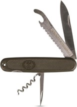 Mil-Tec OD German Army Multi-Tool Pocket Knife Steel Fixed Blade Everyda... - $21.15