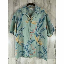 Caribbean Pure Silk Shirt Size Large Hawaiian Tropical Vacation Cruise - $13.84