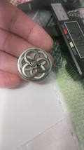 Chanel Button 28 mm metal silver tone France - $99.00