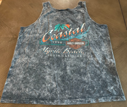 1998 Harley Davidson Rules the Road Myrtle Beach South Carolina Tie Dye ... - $32.55