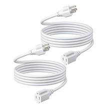6Ft Extension Cord, 16 Awg Sjtw Weatherproof Power Cable For Indoor Outdoor Use, - £19.66 GBP