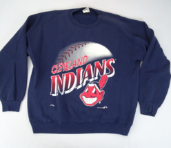 Vintage Cleveland Indians Nutmeg MLB Sweatshirt Chief Wahoo XL Baseball ... - £18.63 GBP