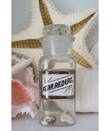 Extremely RARE 5 Inch Glass Label LUG Apothecary Bottle~FERR.REDUC.~Redu... - £267.44 GBP