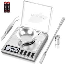 High Precision 50g Milligram Scale with Calibration Weights &amp; Tare Function - $45.49