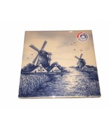 H &amp; R Johnson Tiles “Dutch Handicraft” Windmill Themed Tile Made In Holland - £9.70 GBP