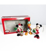 Vintage WALT DISNEY Kurt Adler Set of 3 Ornaments Mickey Minnie Donald - £11.09 GBP