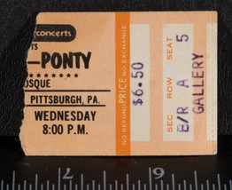 Vintage Jean Luc Ponty Ticket Stub April 12 1978 Pittsburgh Syria Mosque... - $34.64