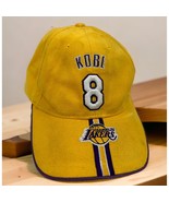 VINTAGE NBA Kobe Bryant Los Angeles Lakers Hat Cap Yellow Purple by Drew... - $57.95