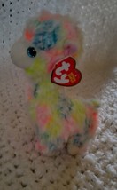 TY Beanie Baby LOLA Rainbow Llama Plush Stuffed Animal Toy new with tags - £9.66 GBP