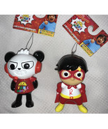 NEW Kurt Adler 2020 3.5&quot; Set of 2 Ryan&#39;s World Panda and Ryan Christmas ... - £17.29 GBP