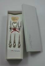 Eloquence by Lunt Sterling Silver &quot;I Love You&quot; Serving Set 3pc Custom Ma... - £152.98 GBP