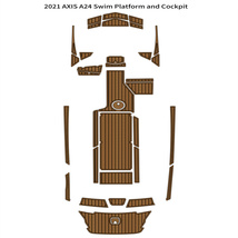 2021 AXIS A24 Swim Platform Cockpit Pad Boat EVA Foam Faux Teak Deck Floor Mat - £796.08 GBP