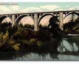 Latah Ponte Spokane Washington Wa 1915 DB Cartolina P19 - £7.36 GBP