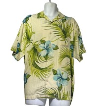 Tommy Bahama Hawaiian Palm Tree Floral Button up Shirt Size M - £19.35 GBP