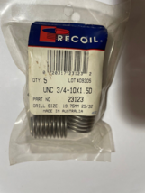 Recoil - Inserts Metric Coarse M16.0 - 2.0 Pitch 5 Inserts - $17.82