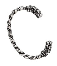 Viking Stainless Steel Wolf Raven Bear Head Cuff for - $100.50 CAD