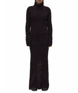 NWT Helmut Lang Cutout Back Metallic Thread Tank Dress Crimson Night S - $2,728.24 MXN