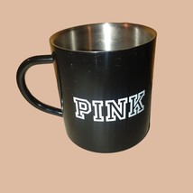 Victoria&#39;s Secret PINK Stainless Steel Mug With Dog Logo Hand Wash Only 12 Oz - $12.25