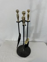 Cast Iron Base 21&quot; Fireplace Tool Holder Set - $48.51