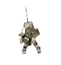 Vintage Sterling Silver Signed Beau Movable Dog Head Modernist Pin Brooch - $84.15