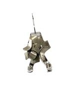 Vintage Sterling Silver Signed Beau Movable Dog Head Modernist Pin Brooch - $84.15