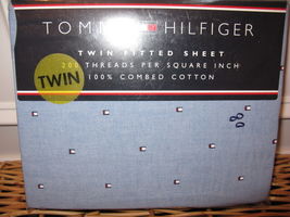 Tommy Hilfiger FLOATING FLAGS Twin Fitted Sheet NEW - $35.47
