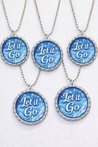 Frozen Inspired Theme Let It Go pack of 15 party favors necklaces Pinata... - $18.99