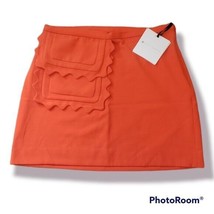 NWT VICTORIA BECKHAM for Target  Orange Mini Skirt SZ L - £15.52 GBP