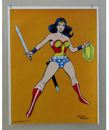 Rare vintage original 1978 Wonder Woman poster: 1970s DC Comics Superher... - £24.02 GBP