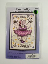 Vintage Joan Elliott 5&quot;×7&quot; Counted Cross Stitch Kit I&#39;m Fluffy 9755 Desi... - €7,57 EUR