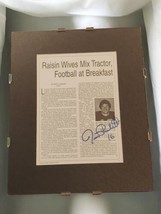 Jim Plunkett Signed NFL Raiders Article - Super Bowl Champ Memorabilia 15.5 x 12 - $152.39