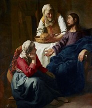 12526.Room Wall Poster.Interior art design.Vermeer painting.Christ at Martha&#39;s - £12.80 GBP+