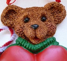 Holly Bearies CUTE Boy Teddy Bear Ornament PERSONALIZE! - £11.93 GBP