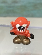Zinkies Squinkies  .75" Rubber Collectible Mini Toy Figure Alien? Monster? Red - $4.50