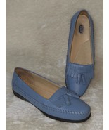 Dr Scholl&#39;s Blue Tassel Loafer Slip-on Women Shoes Size 8.5 M Leather Upper - €16,91 EUR