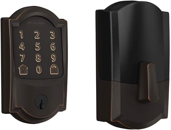 Schlage Encode Smart Wi-Fi Deadbolt with Camelot Trim in Aged Bronze - $281.99
