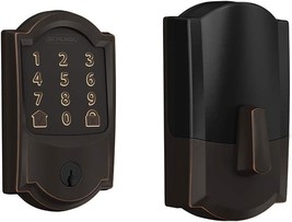 Schlage Encode Smart Wi-Fi Deadbolt with Camelot Trim in Aged Bronze - $318.99