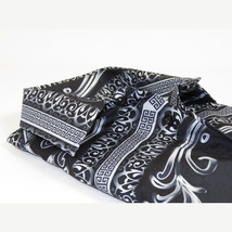 Men Sports Shirt by DE-NIKO Long Sleeves Fashion Print Soft Modal DNK6902 Black image 5