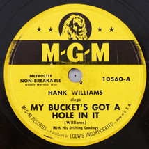 Hank Williams - My Bucket&#39;s Got A Hole In It  1949 78rpm Record 10560 w/Stars - £421.37 GBP
