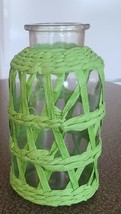 One (1) Decorative Candle Holder ~ 8&quot; Tall Decorative Glass Jar ~ 4.5&quot; Dia. - £21.05 GBP