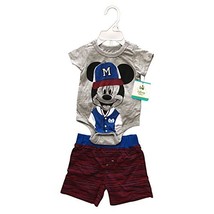 Disney Mickey Mouse or Batman 2 Pieces Newborn Set (Creeper + Bermuda),100% Cott - £7.98 GBP