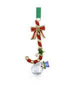 NEW Authentic SWAROVSKI Crystal Dulcis Candy Cane Snowman Ornament 5684303 - $129.99