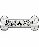 Keep Calm Wag On Novelty Bone Magnet B-034 - $18.94 CAD